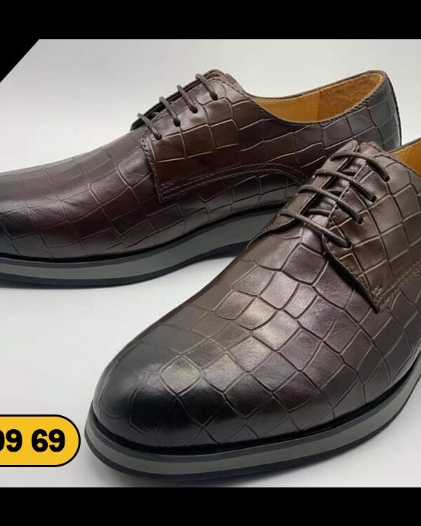 Derby Hybride Marron Croco