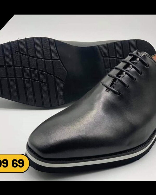 Derby Hybride Noir Semelle Blanche