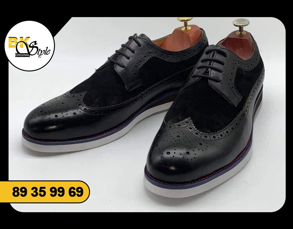 Derby Hybride Noir Velours — BK Style