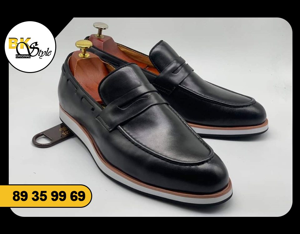 Mocassin Hybride Noir — BK Style