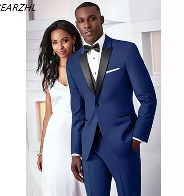 Costume de Mariage Bleu Royal