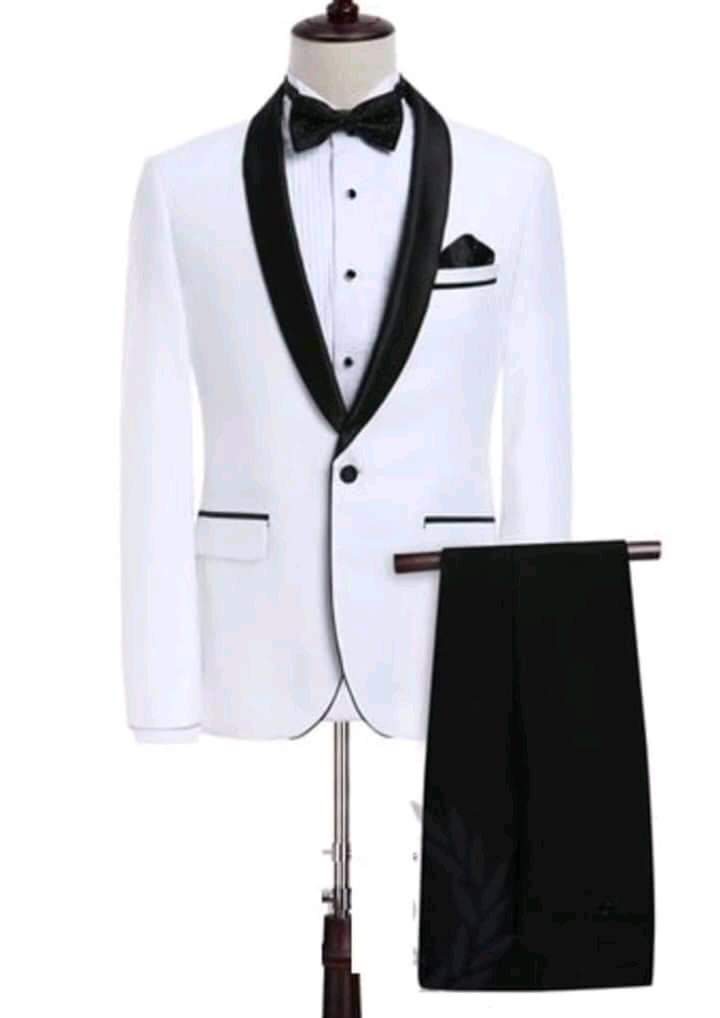 Smoking Blanc Revers Noir — BK Style