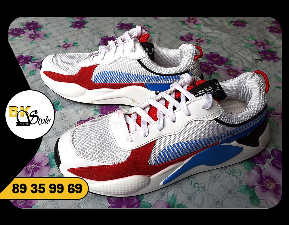 Sneakers Blanc Tricolore — BK Style
