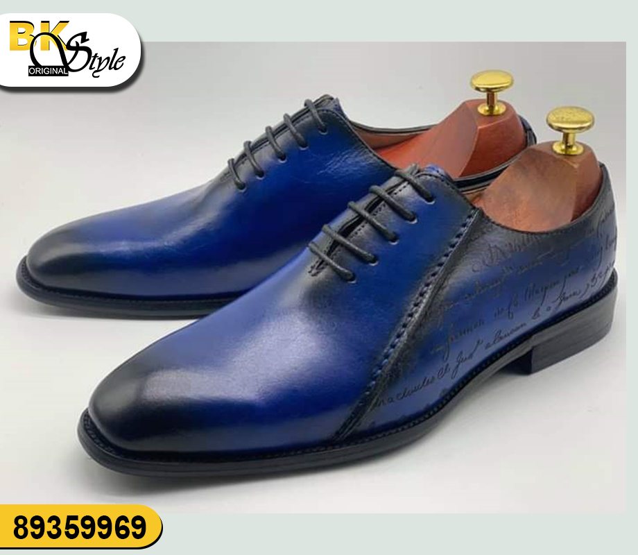 Derby Bleu Royal Patine — BK Style