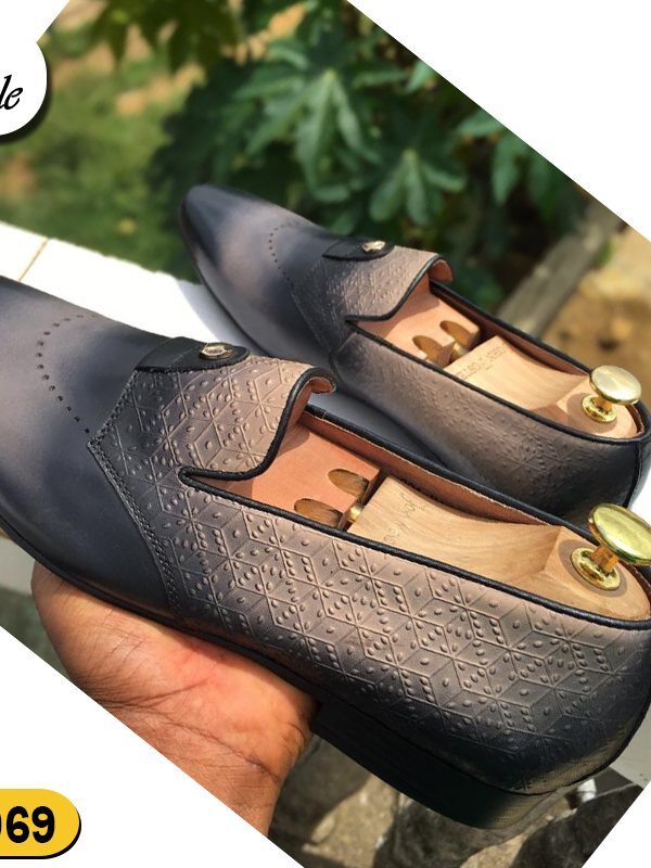 Mocassin Anthracite Patiné