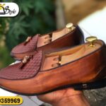 Mocassin Cognac Tresse — BK Style