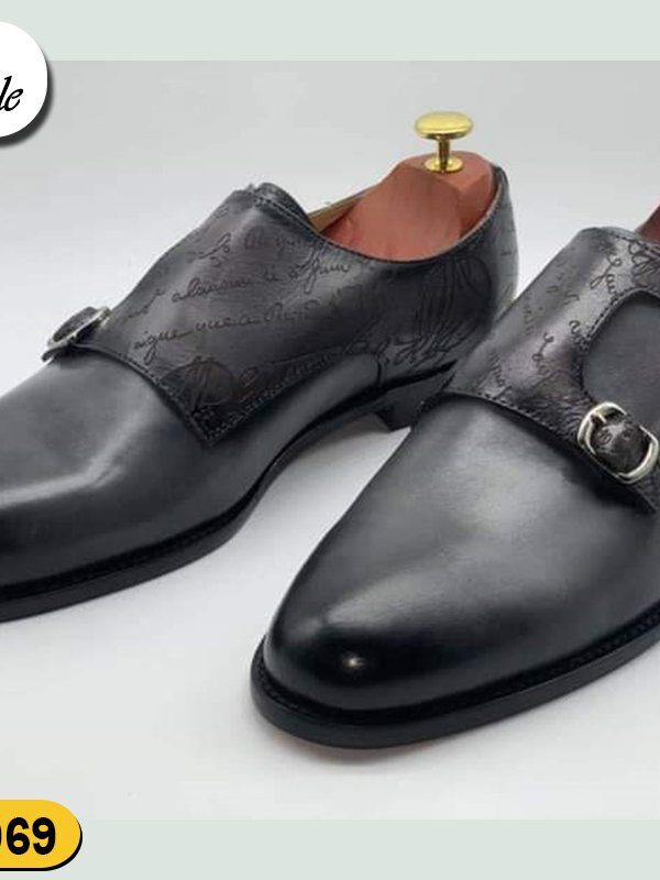 Mocassin Noir à Double Boucle
